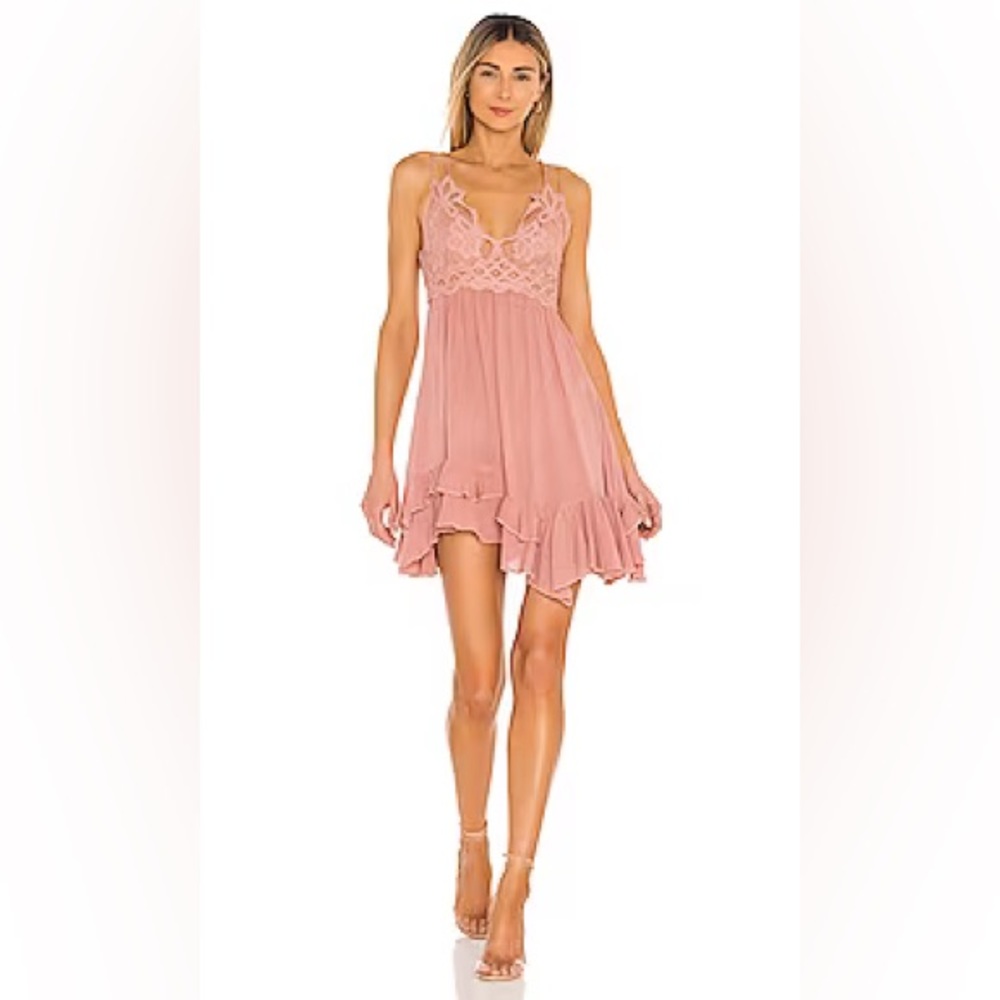 NWT Free People Adella Slip Dress - Rose